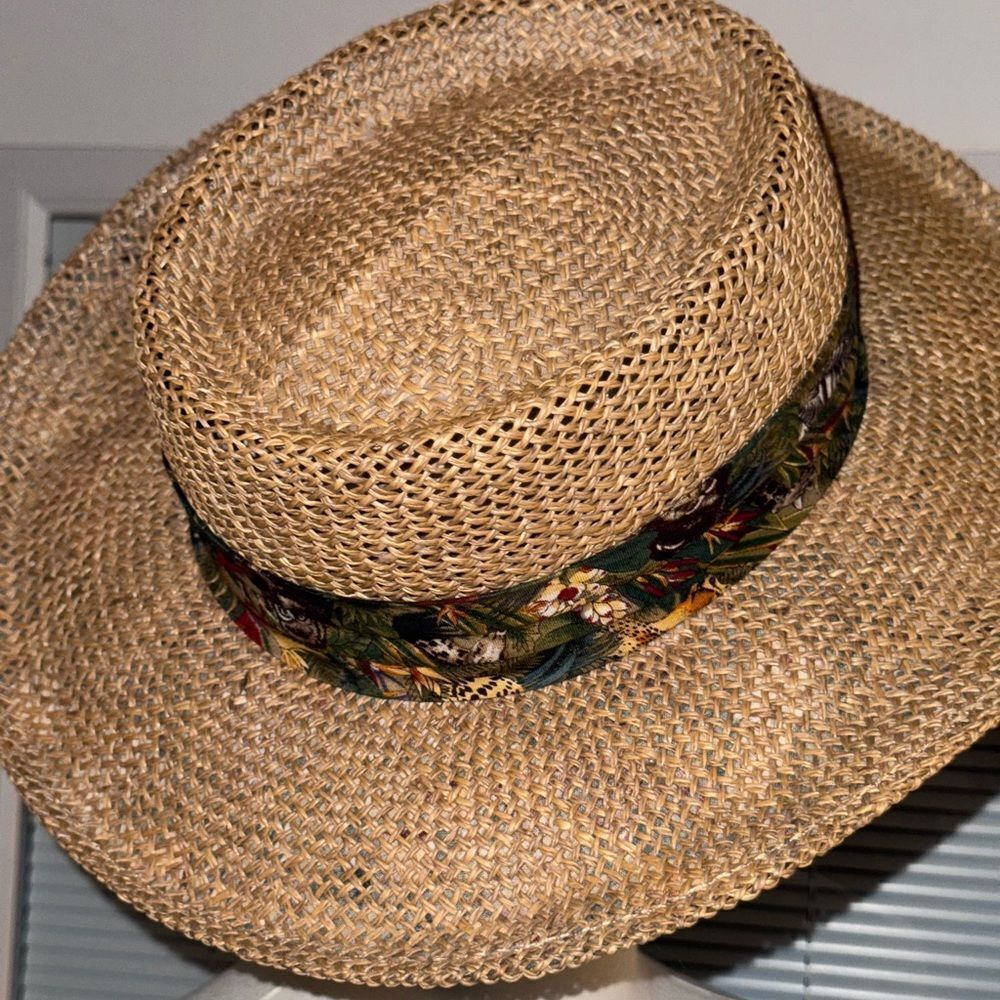 Summer club rattan Fedora l with UV protection